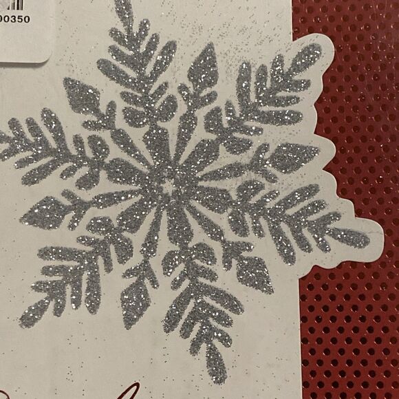 Christmas Greeting 18 Card Pack Glittery Snowflake DaySpring 8”by 5” Scripture - Picture 2 of 14